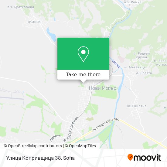 Карта Улица Копривщица 38