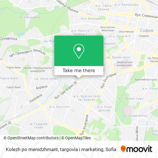 Kolezh po menidzhmant, targovia i marketing map