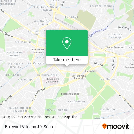 Bulevard Vitosha 40 map