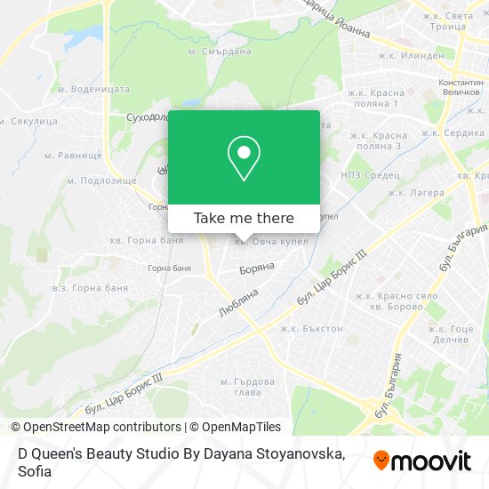 D Queen's Beauty Studio By Dayana Stoyanovska map
