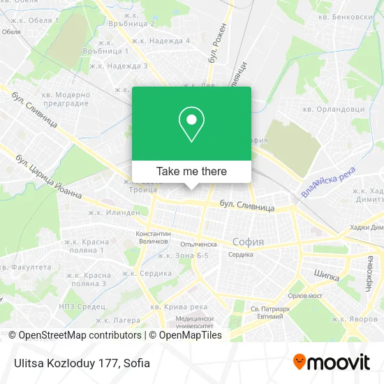 Карта Ulitsa Kozloduy 177