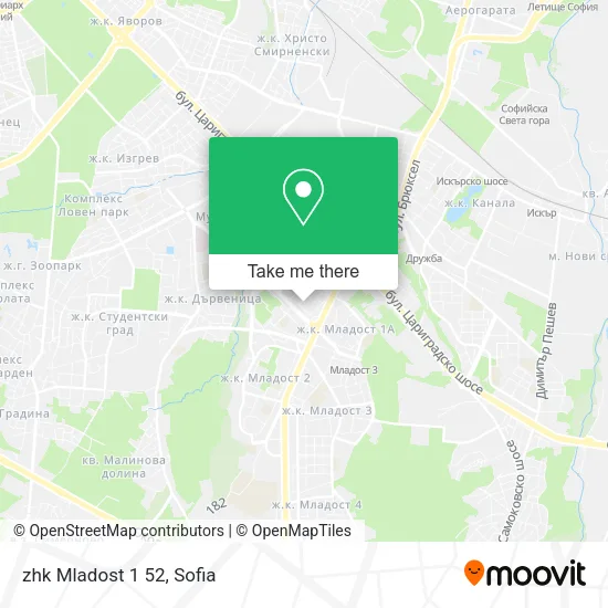 Карта zhk Mladost 1 52