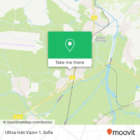 Ulitsa Ivan Vazov 1 map