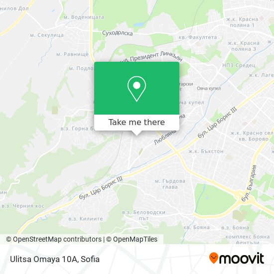 Карта Ulitsa Omaya 10А