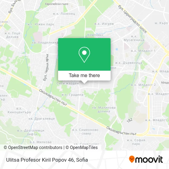 Карта Ulitsa Profesor Kiril Popov 46