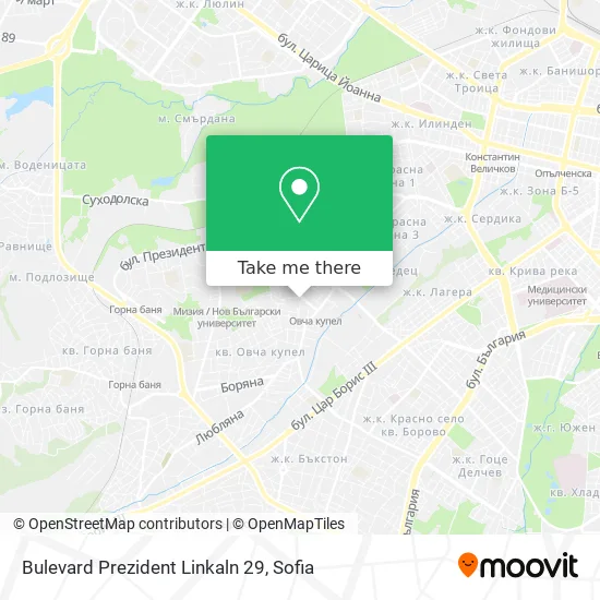 Карта Bulevard Prezident Linkaln 29