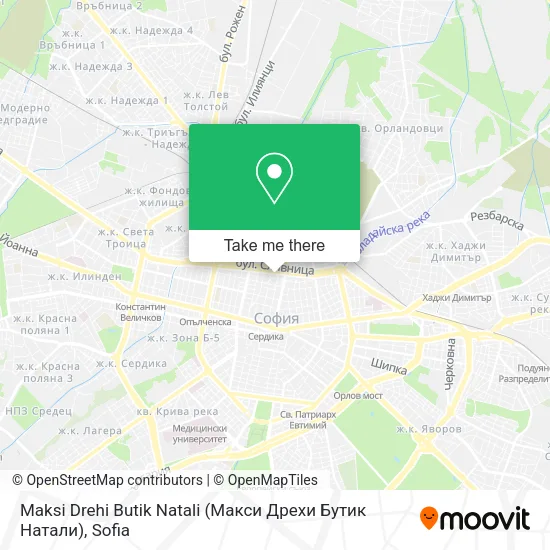 Карта Maksi Drehi Butik Natali (Макси Дрехи Бутик Натали)