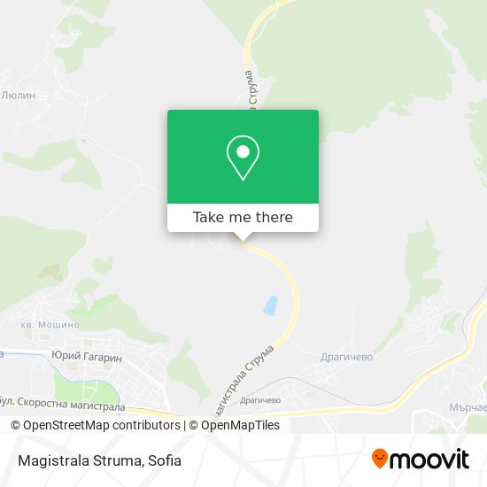 Magistrala Struma map