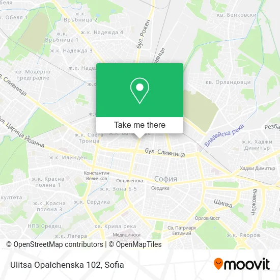 Карта Ulitsa Opalchenska 102