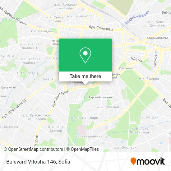 Карта Bulevard Vitosha 146