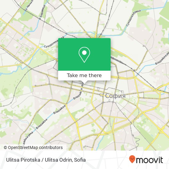 Карта Ulitsa Pirotska / Ulitsa Odrin