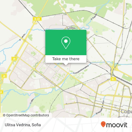 Карта Ulitsa Vedrina