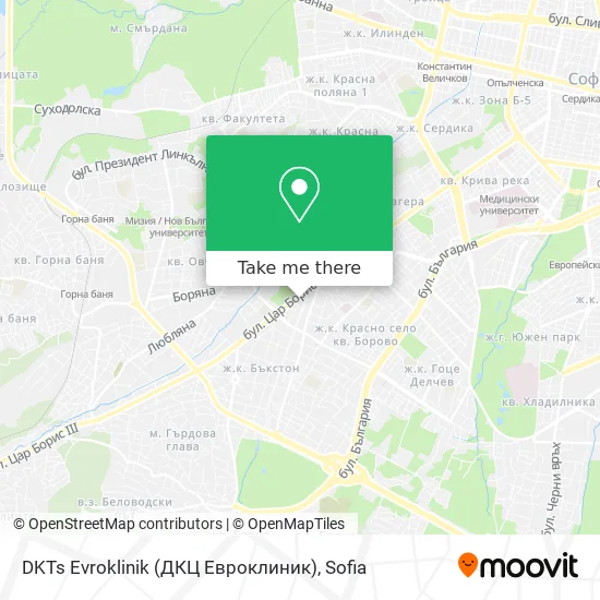 Карта DKTs Evroklinik (ДКЦ Евроклиник)