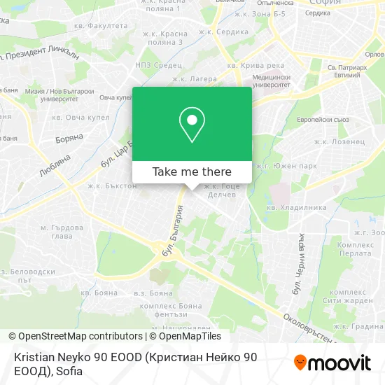 Карта Kristian Neyko 90 EOOD (Кристиан Нейко 90 ЕООД)