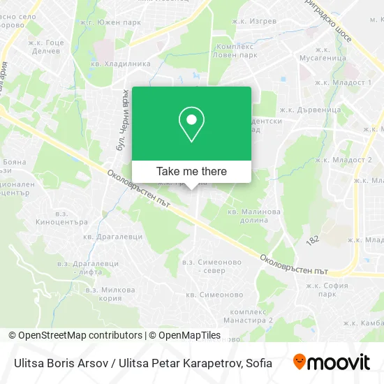 Карта Ulitsa Boris Arsov / Ulitsa Petar Karapetrov