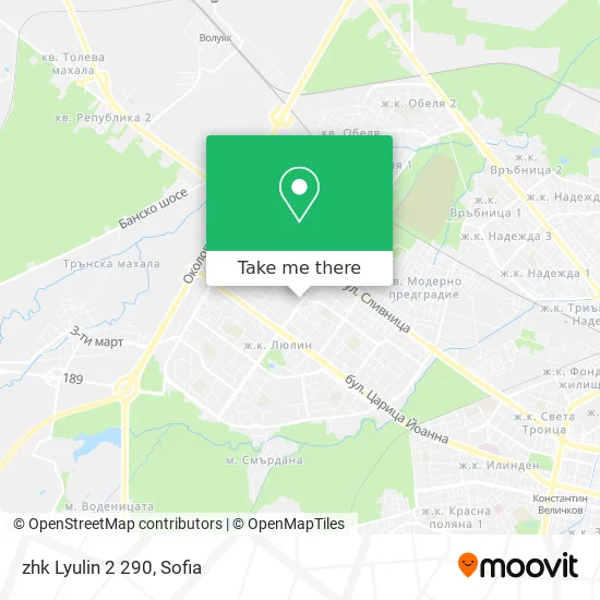 Карта zhk Lyulin 2 290