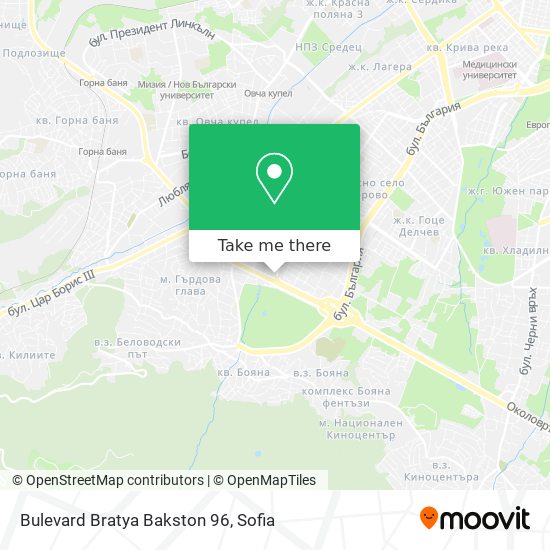 Bulevard Bratya Bakston 96 map