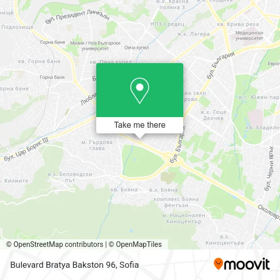 Карта Bulevard Bratya Bakston 96