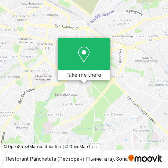 Карта Restorant Panchetata (Ресторант Пънчетата)