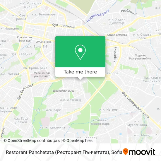 Карта Restorant Panchetata (Ресторант Пънчетата)