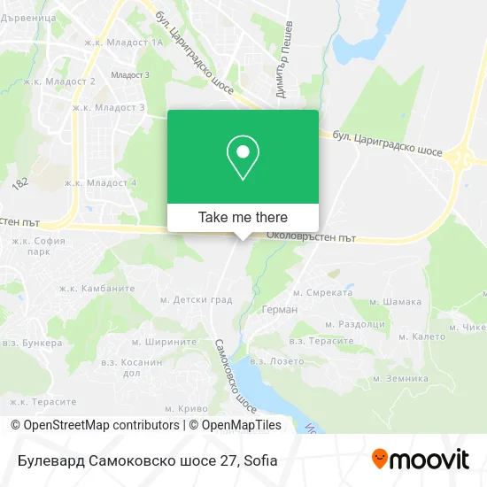 Карта Булевард Самоковско шосе 27
