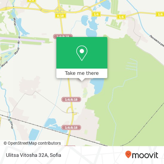 Ulitsa Vitosha 32А map