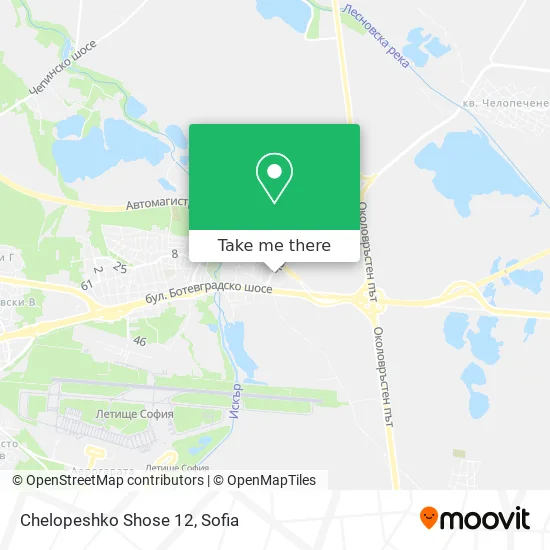 Карта Chelopeshko Shose 12