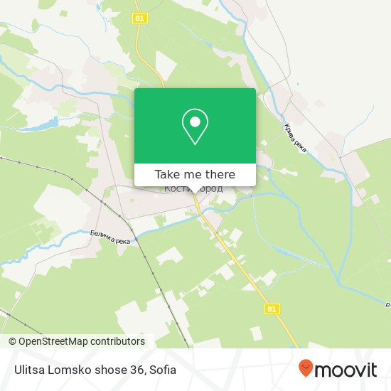 Ulitsa Lomsko shose 36 map