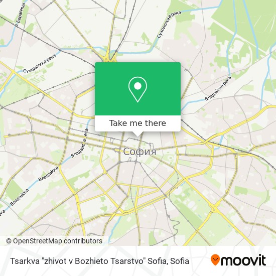 Tsarkva "zhivot v Bozhieto Tsarstvo" Sofia map