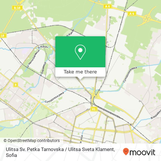 Ulitsa Sv. Petka Tarnovska / Ulitsa Sveta Klament map