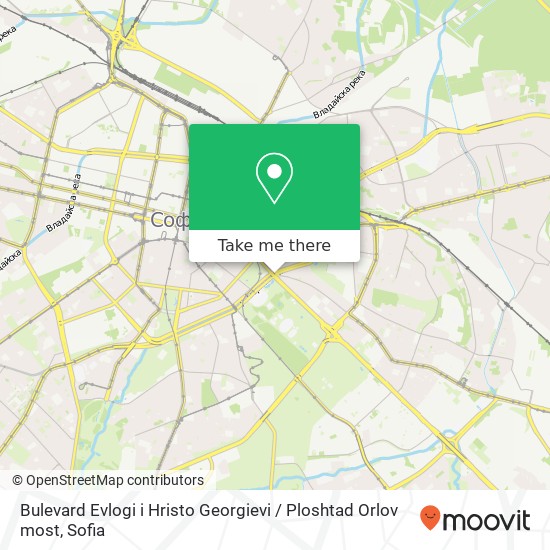 Bulevard Evlogi i Hristo Georgievi / Ploshtad Orlov most map
