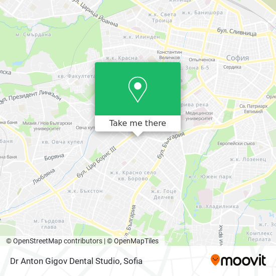 Dr Anton Gigov Dental Studio map