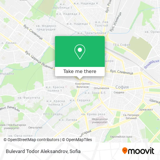 Карта Bulevard Todor Aleksandrov
