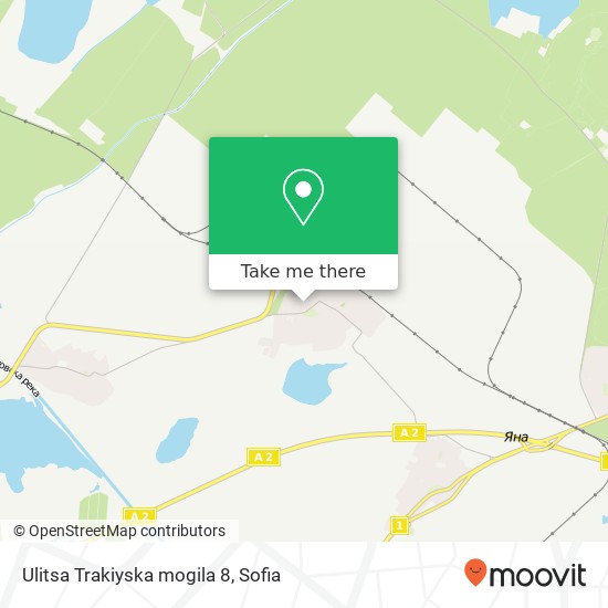 Ulitsa Trakiyska mogila 8 map