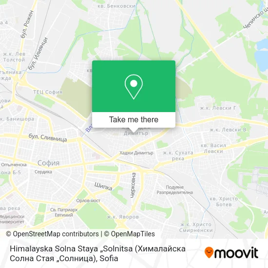 Карта Himalayska Solna Staya „Solnitsa (Хималайска Солна Стая „Солница)
