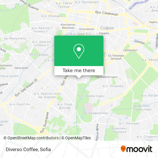 Diverso Coffee map