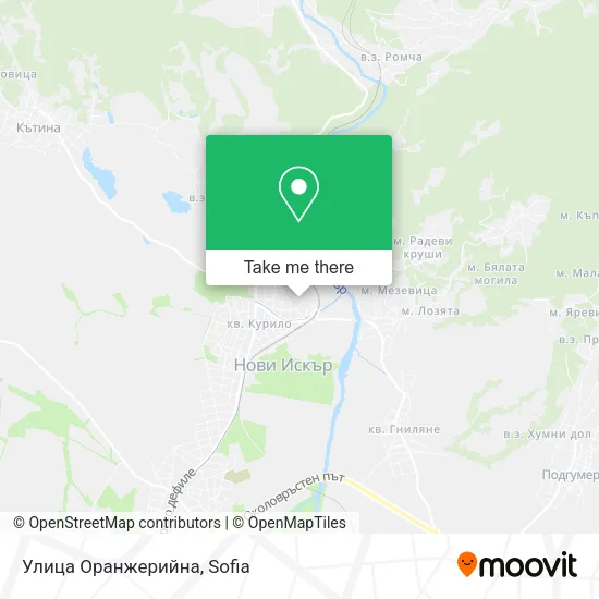 Карта Улица Оранжерийна