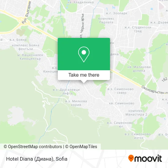 Карта Hotel Diana (Диана)