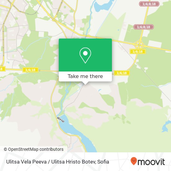 Карта Ulitsa Vela Peeva / Ulitsa Hristo Botev