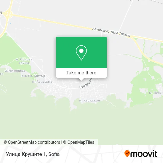Карта Улица Крушите 1