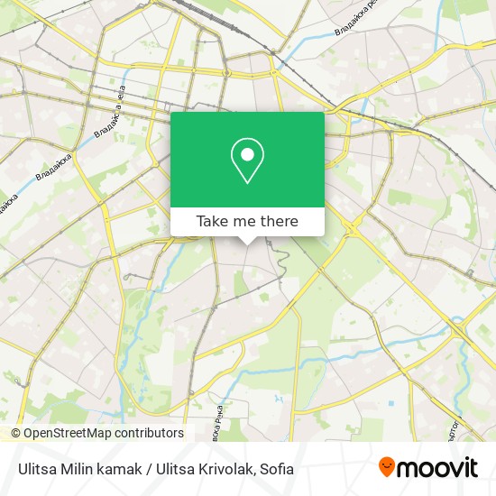 Карта Ulitsa Milin kamak / Ulitsa Krivolak
