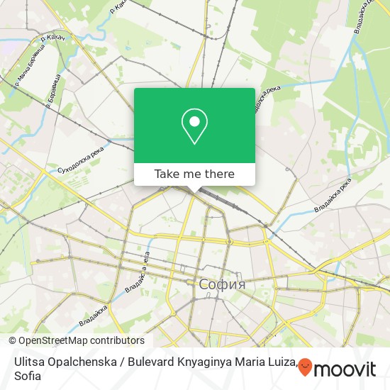 Ulitsa Opalchenska / Bulevard Knyaginya Maria Luiza map