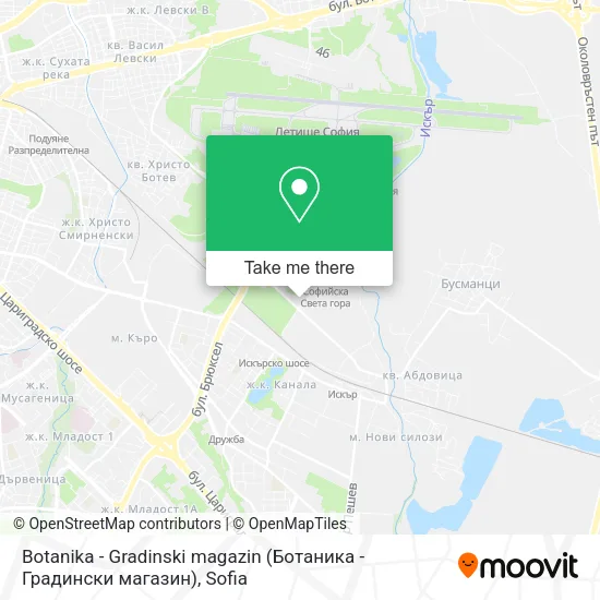 Карта Botanika - Gradinski magazin (Ботаника - Градински магазин)