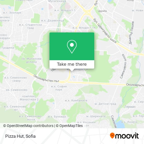 Pizza Hut map