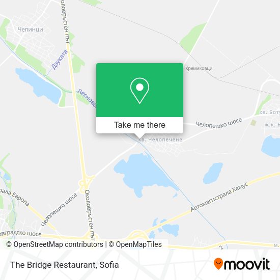 Карта The Bridge Restaurant