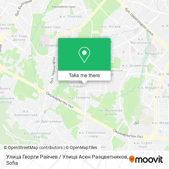 Улица Георги Райчев / Улица Асен Разцветников map