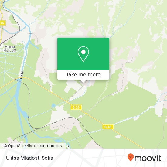 Ulitsa Mladost map