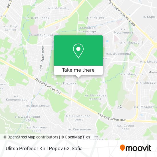 Ulitsa Profesor Kiril Popov 62 map