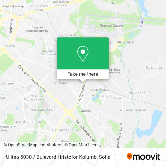 Карта Ulitsa 5030 / Bulevard Hristofor Kolumb