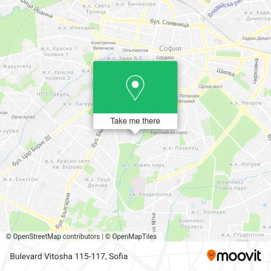 Карта Bulevard Vitosha 115-117